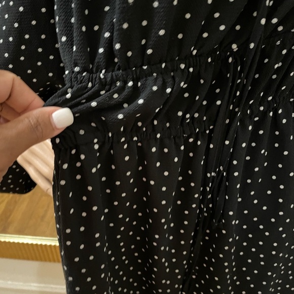 Asos Elegant Black Polka Dot Dress - Picture 7 of 11